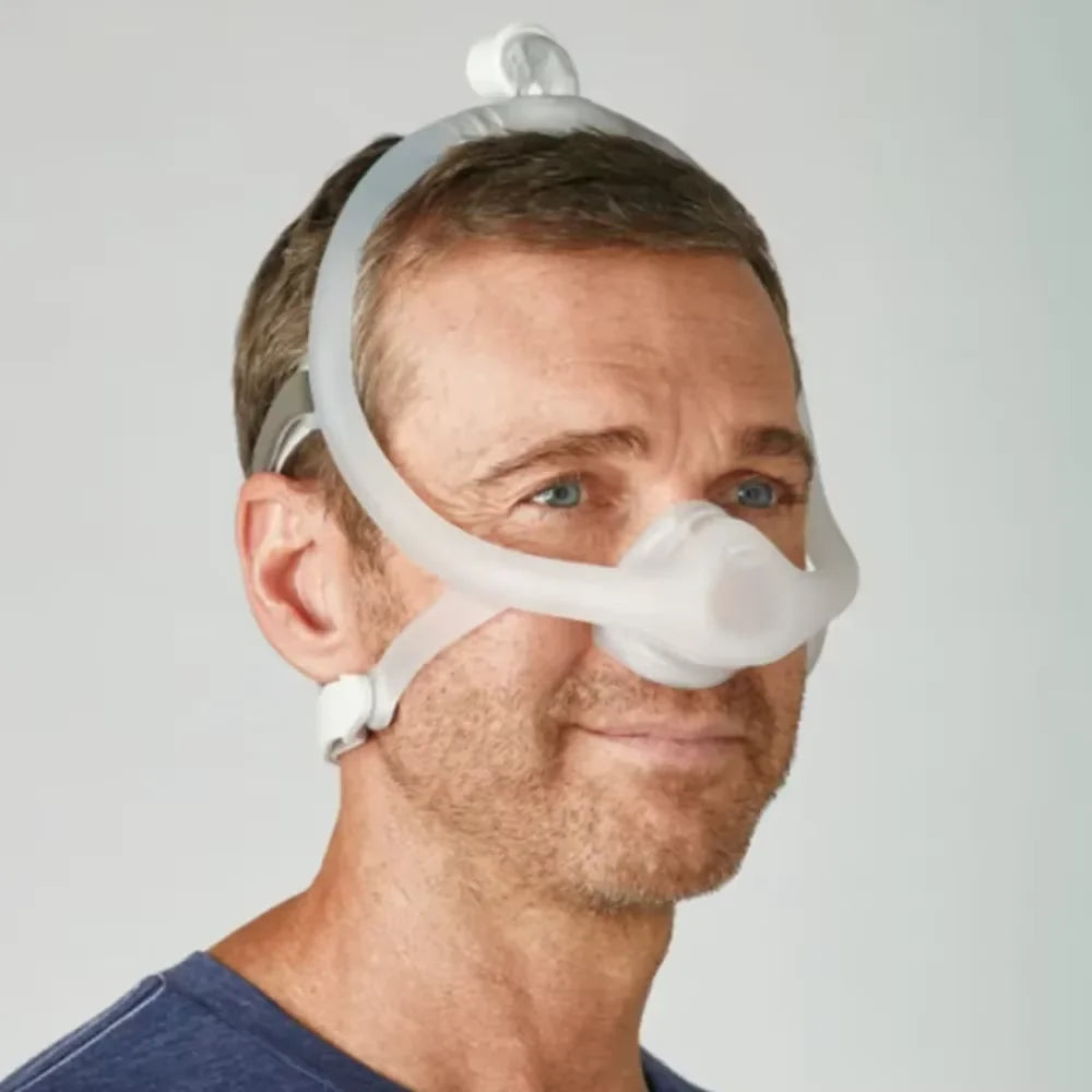 Original DreamWisp Nasal CPAP Mask with Headgear - Anti-Snoring Sleep Apnea Ventilator Mask for Home Use