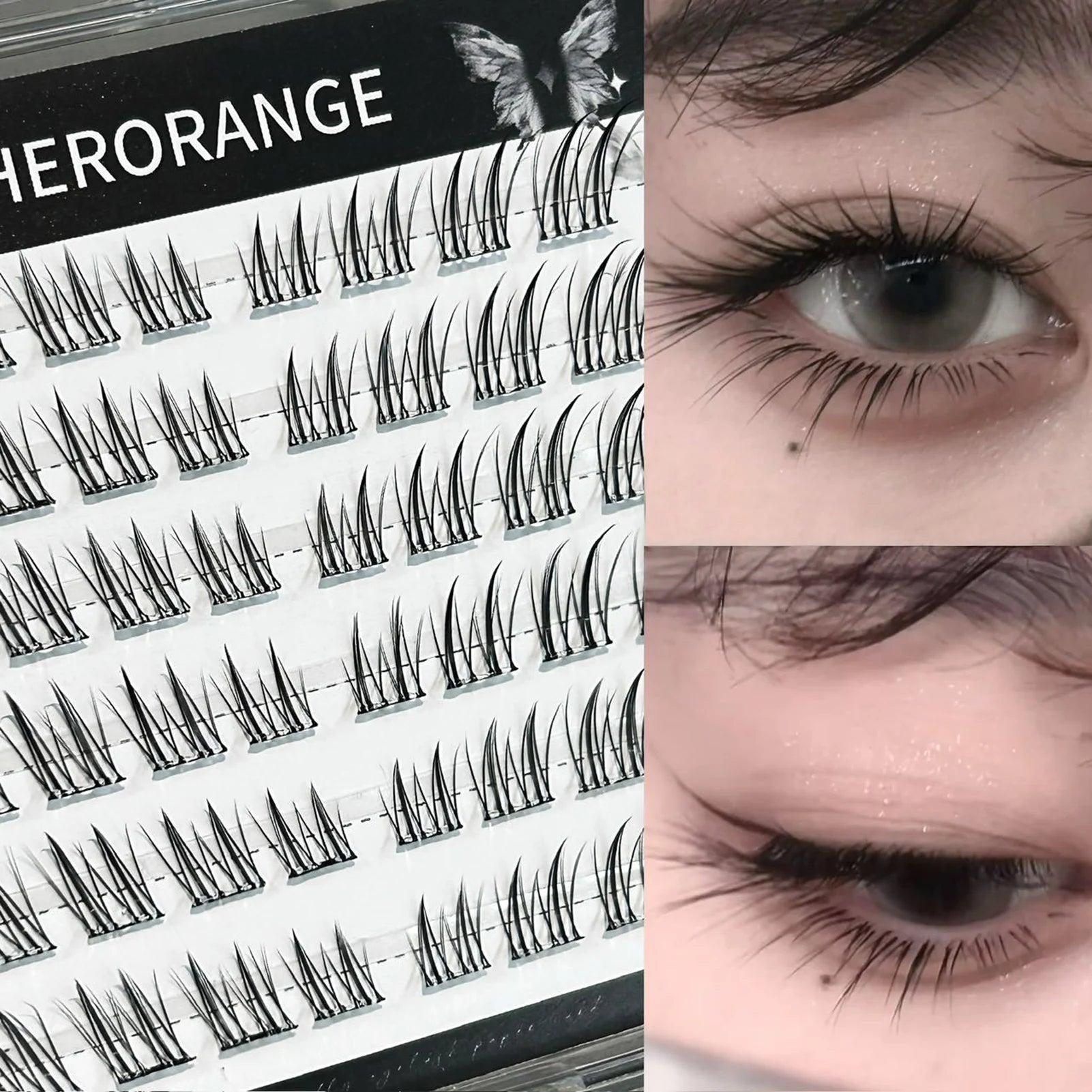 False Eyelashes Cluster Set for DIY Eye-Lifting Makeup | Tidesmit False Eyelashes Style 16 China Mainland Tidesmit