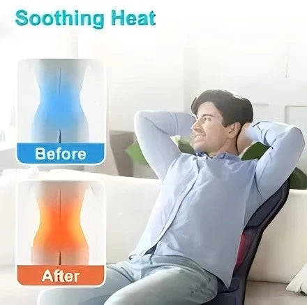 Portable Electric Massage Cushion for Neck and Back - Q120B-Car-Black Massage Cushion Tidesmit