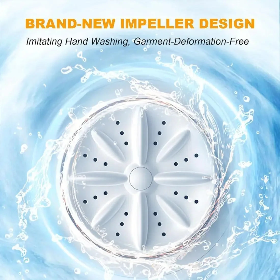 Tidesmit 1L portable wireless washing machine cleaning underwear and socks inside a compact dehydratable laundry bucket