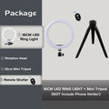 12 Inch LED Ring Light With Tripod Stand for Live Streaming | Tidesmit 16Light BK15 Tidesmit