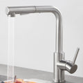 Pull Out Kitchen Sink Faucet Two Model Stream Sprayer Nozzle Stainless Steel Hot Cold Wate Mixer Tap Deck Single-hole Installation Kitchen Accessories