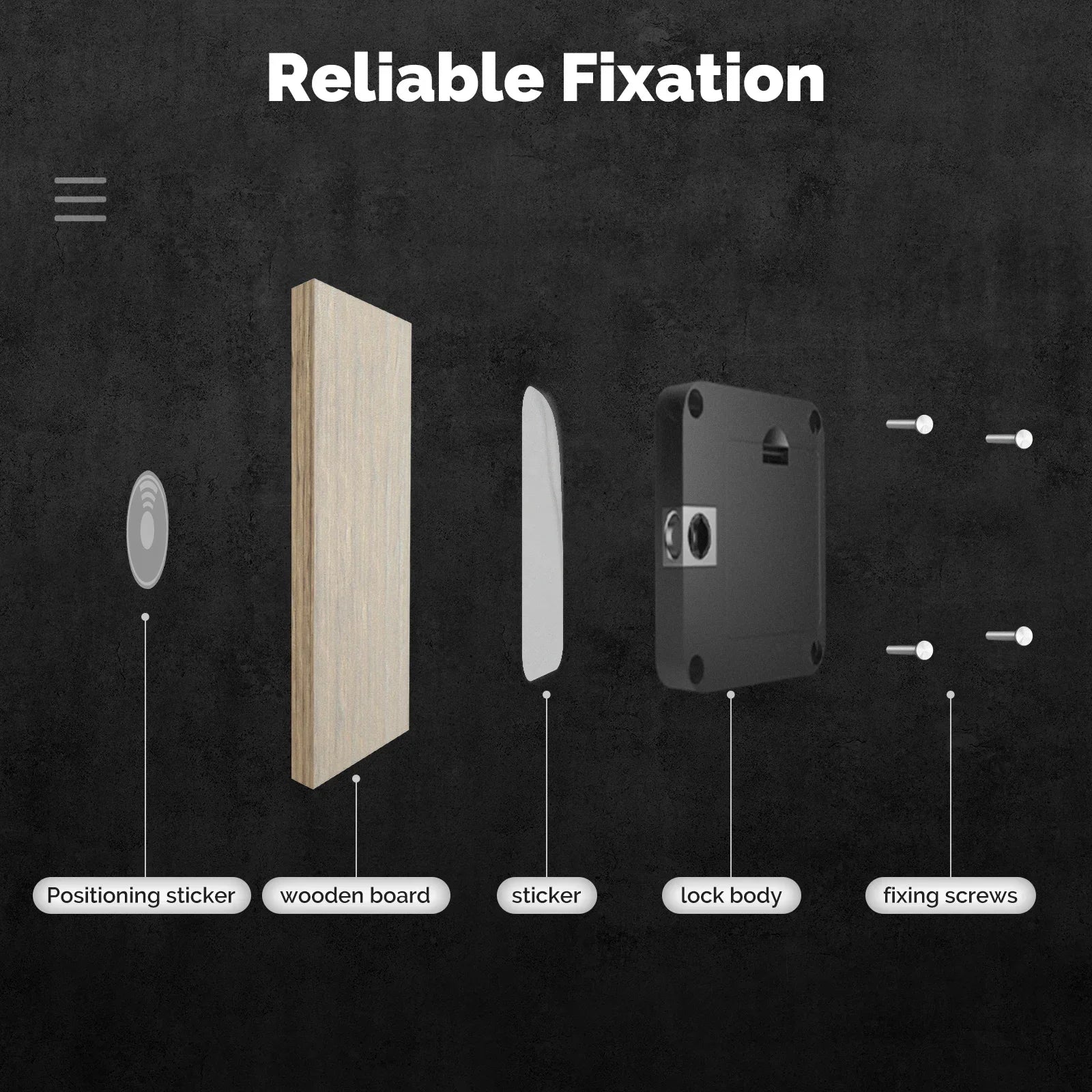 MOES Smart Bluetooth Drawer Lock Tuya App Remote Control Keyless IC Card Hidden Security Furniture Lock for Wood Cabinet Locker