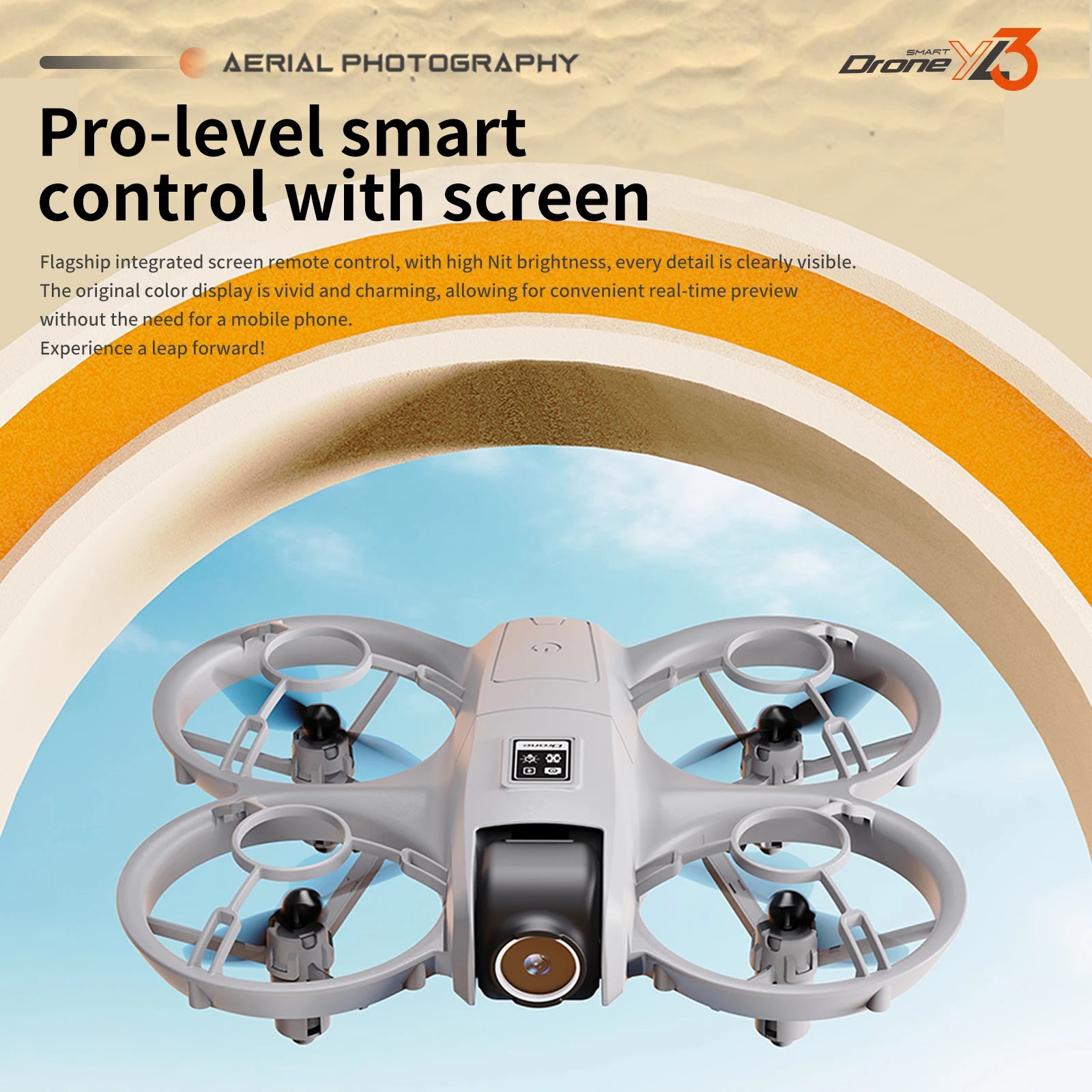 4K Camera Drone for Kids with Screen - Foldable Remote Control Quadcopter Tidesmit