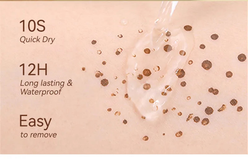 Tidesmit waterproof freckle pen for natural fake dots in a detailed face makeup application view