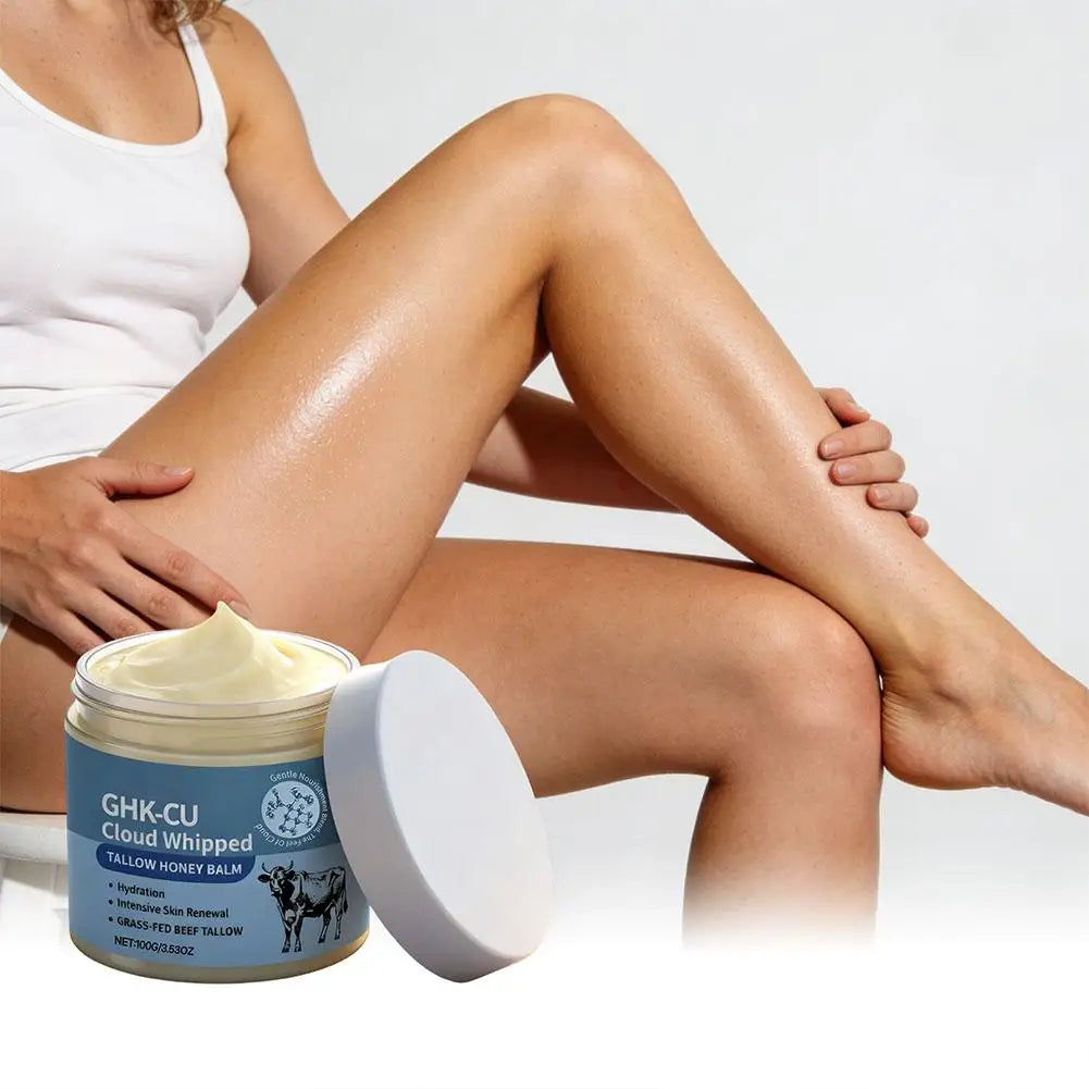 100g Copper Peptide Tallow Honey Balm - Methylene Blue Anti-Aging Gentle Nourish Moisturizing Face & Body Skin Care Cream