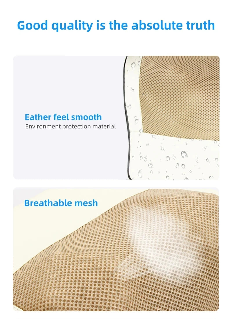 Electric Massager with Infrared Heat Deep Tissue Pillow - EU Plug Beige Massage Cushion Tidesmit