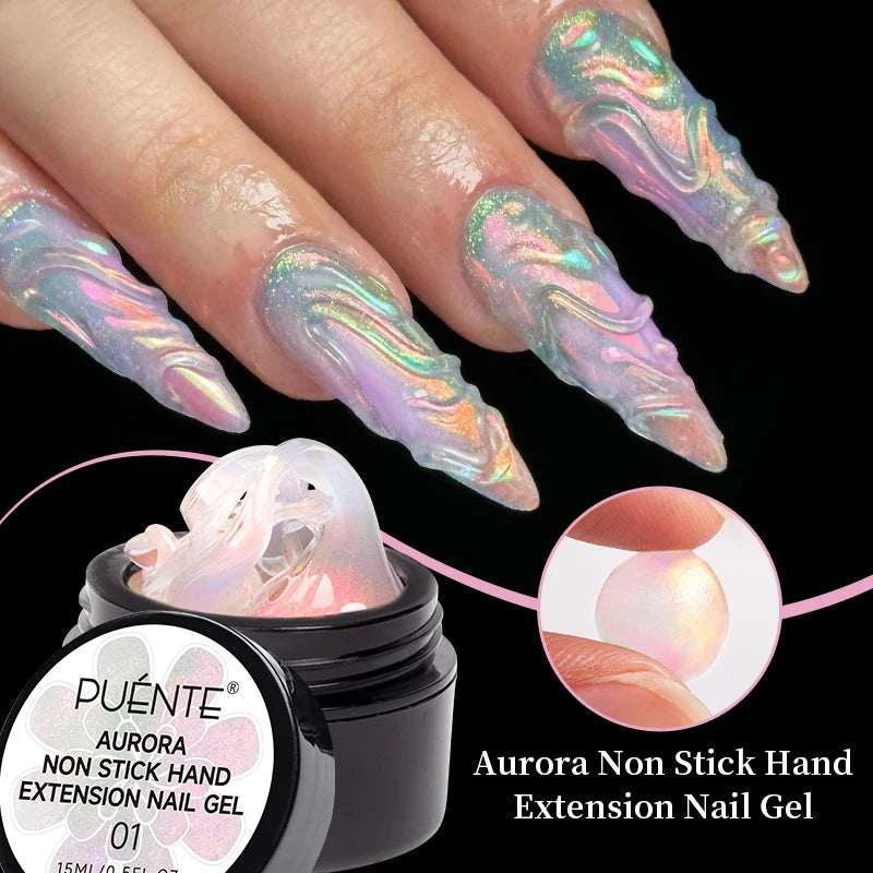 3D Sculpture Gel Nail Polish 15ml - Professional Soak Off Formula Permanent Makeup Machines Aurora extension 01 Tidesmit
