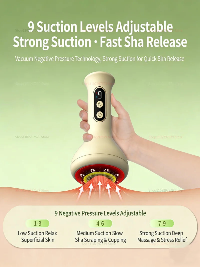 Portable Electric Massager with Heat Therapy | Tidesmit Light Yellow Body Shaping Massage Equipment Tidesmit