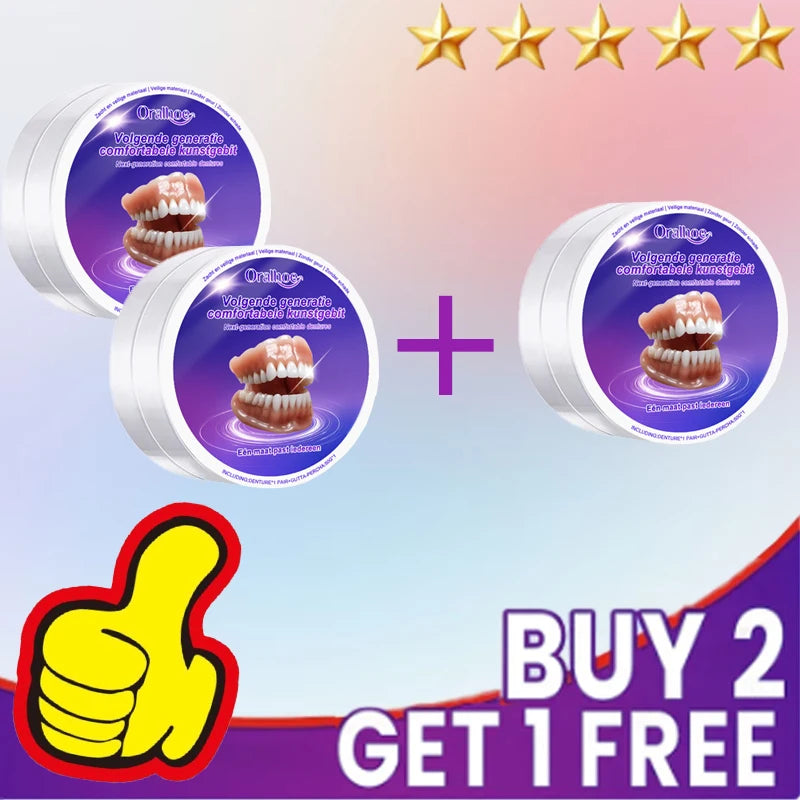 The product in the image is not a baby teething toy. It is an adult cosmetic denture set.