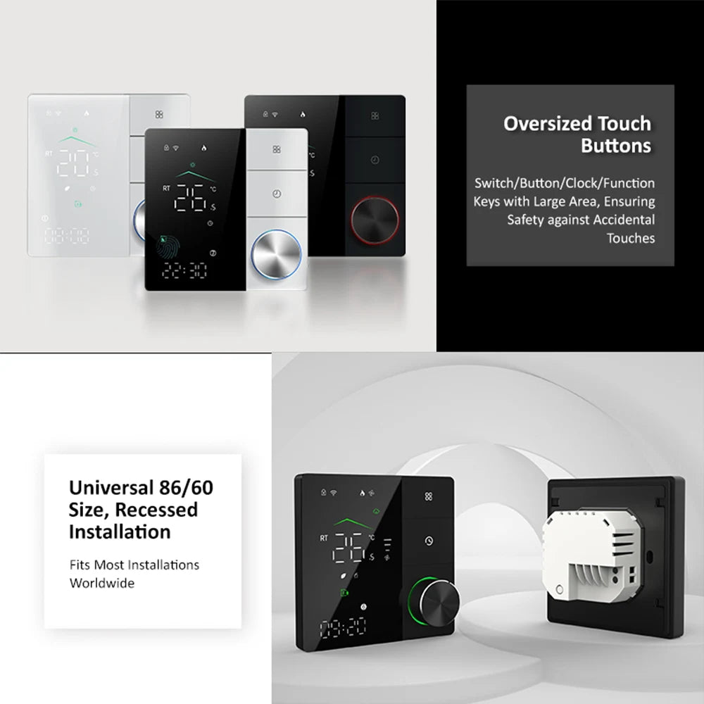 16A WIFI Matter Thermostat Smart Home Electric Warm Floor Heating Temperature Controller Support Google Assistant Alexa