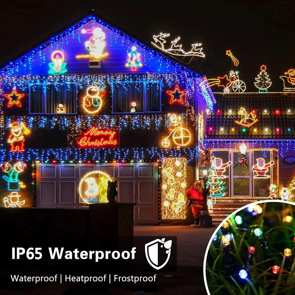 Outdoor Solar Powered Lighting LED Solar String Lights Courtyard Lights Waterproof Starry Fairy Lights For Festival Party