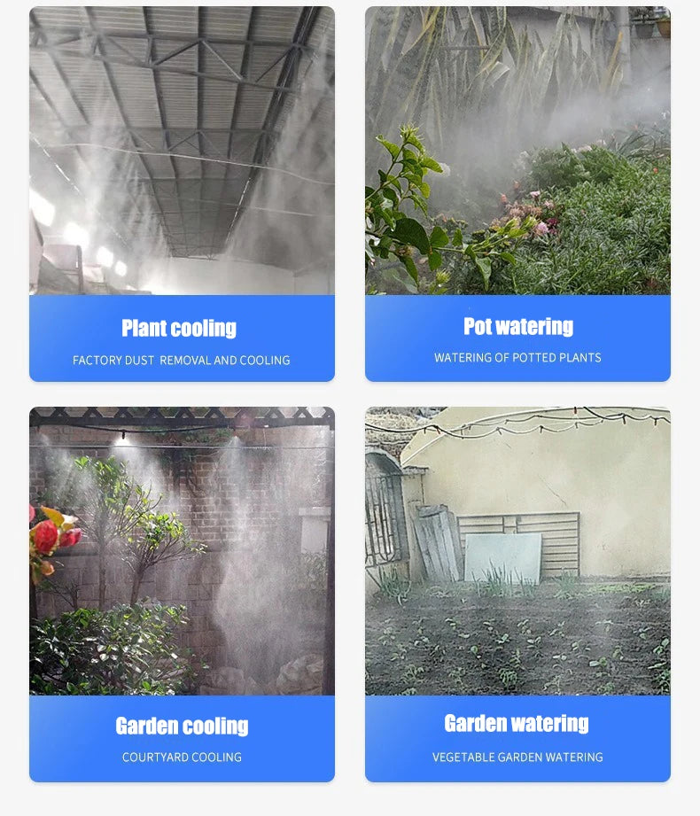 DIY 5-30M Free Bending Universal Spray Kit for Backyard Cooling Humidification Sprayer Garden Flowers Plant Watering Irrigation