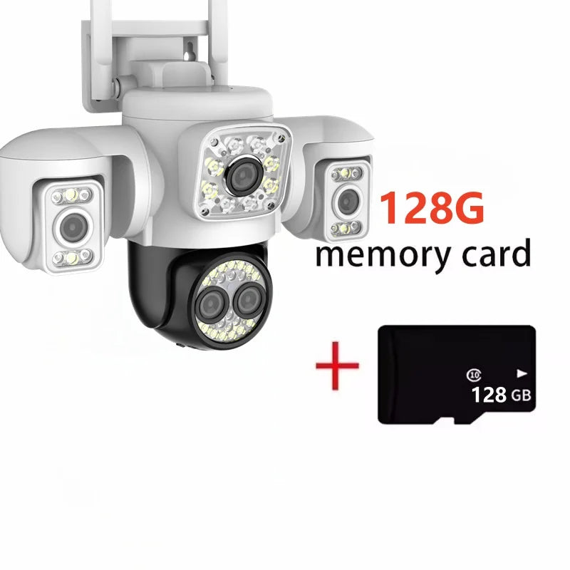 20MP WiFi IP Camera HD Three Screens Security AI Auto Detect Wireless Surveillance Cameras Onvif 10X Zoom Baby Monitor YOOSEE
