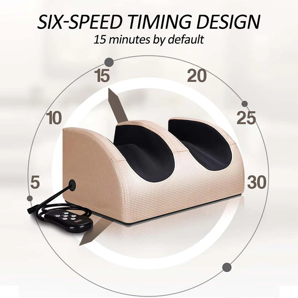 Electric Foot Massager with Shiatsu Heat - Portable Wellness Tool Relaxation Treatment Tidesmit