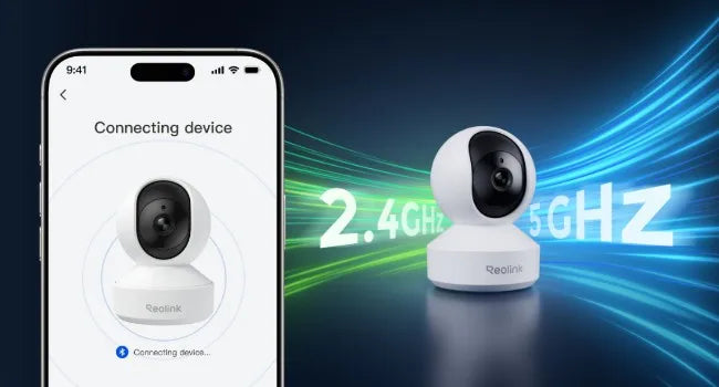 REOLINK 5MP WiFi Security Camera Person/Pet/Crying Detection Indoor Baby Monitor 2 Way Audio PT Auto Tracking IP Camera E1-Pro