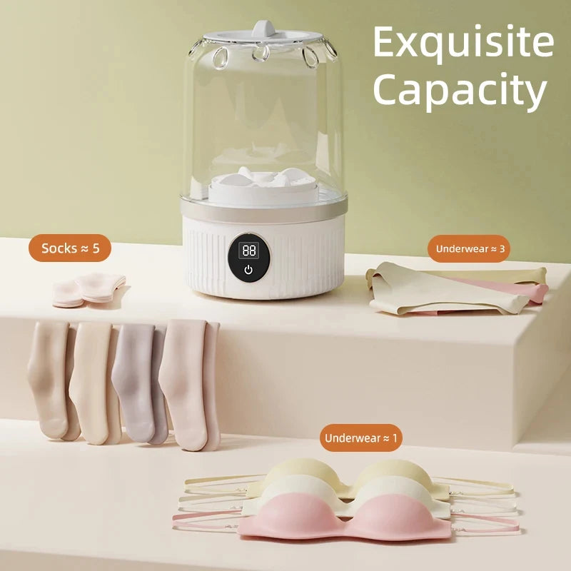 Tidesmit wireless portable mini washing cup for socks underwear and pet clothes detailed feature view