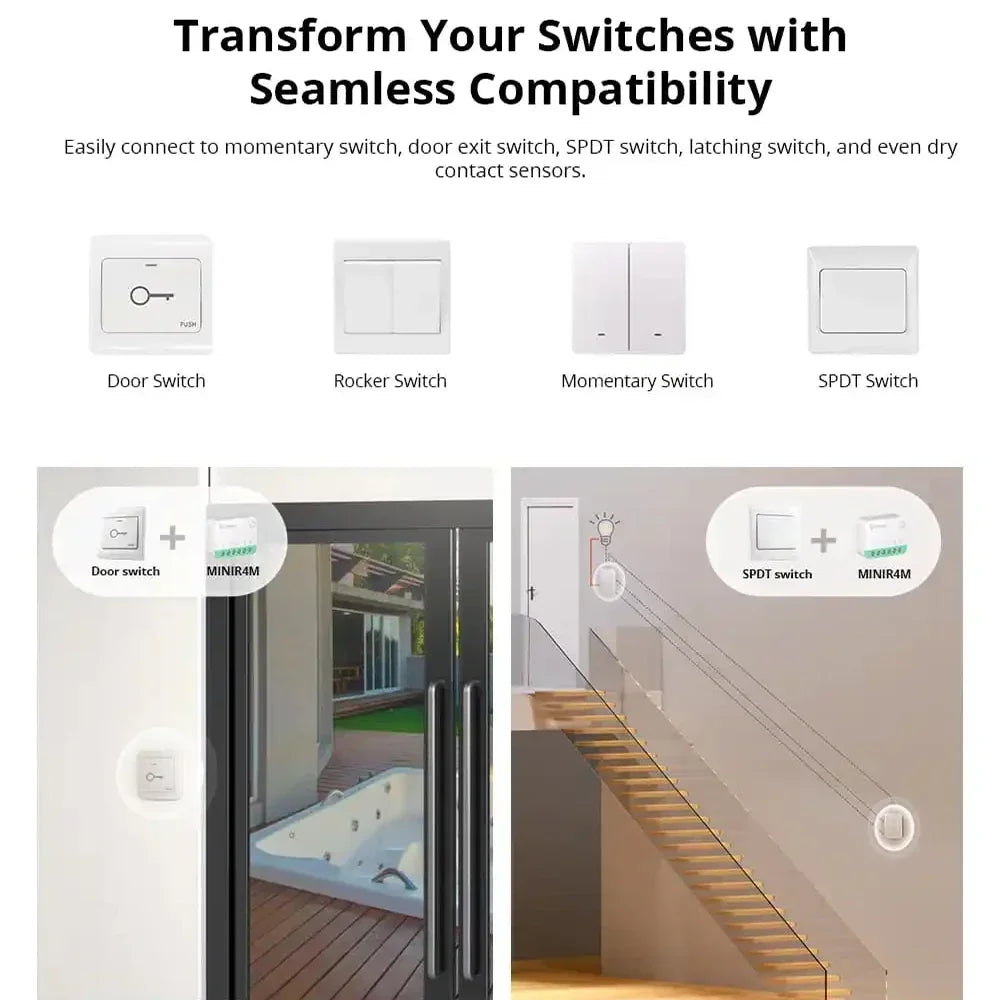Matter Smart Switch - WiFi Home Automation Module for Energy Saving Tidesmit