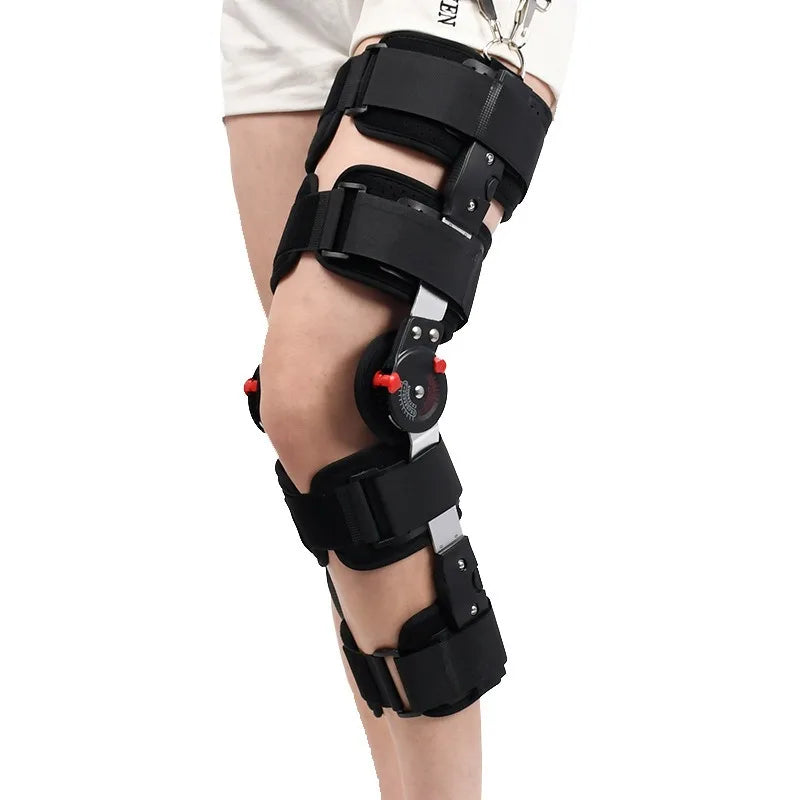 Orthopedic Support Stabilizer After Surgery Adjustable Hinged Knee Brace Knee Joint Fixation Stretcher Leg Recovery Stabilizers