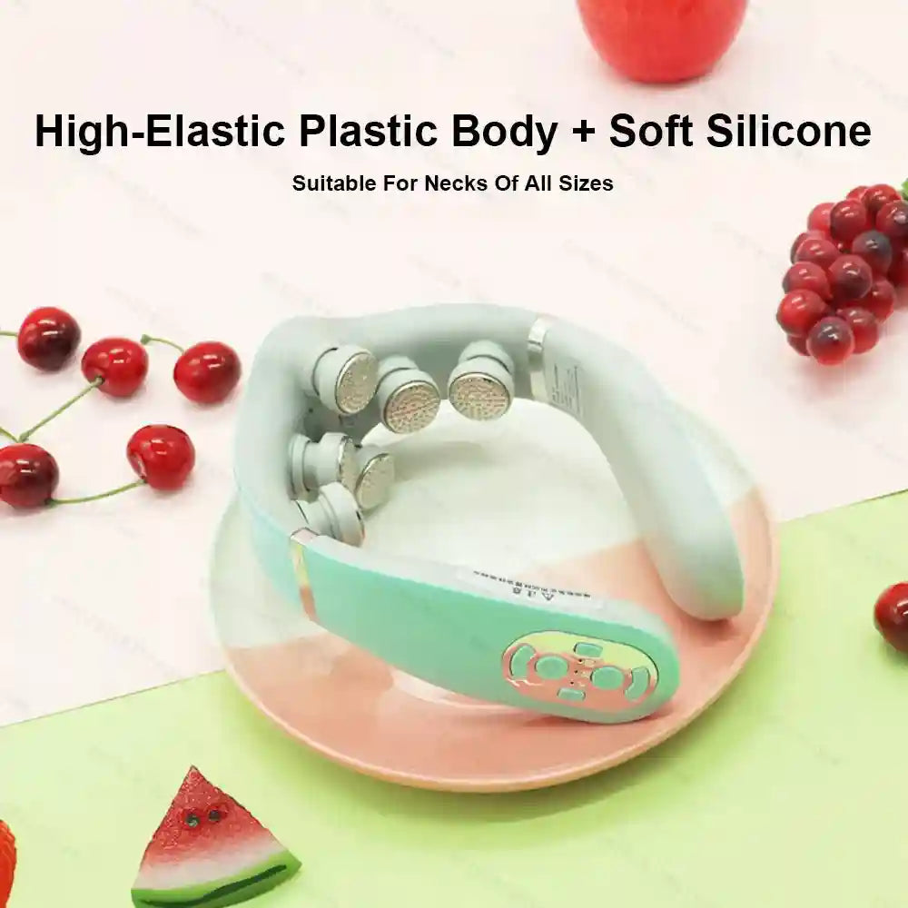 Cervical Neck Massager - TENS Pulse Heat Therapy for Muscle Relief Eye Massage Instrument Tidesmit