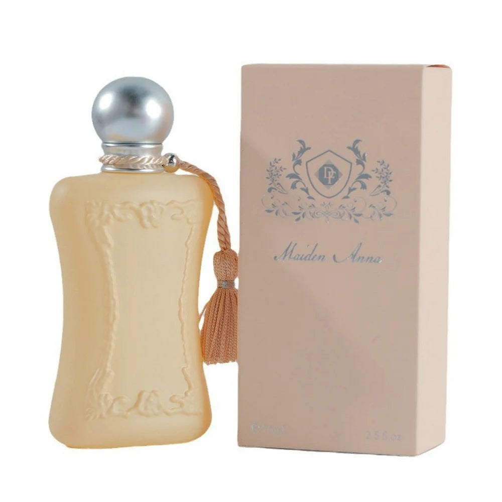 Maiden Anna 75ml Eau de Parfum: Luxury floral fragrance in a matte bottle with tassel for women. Long-lasting scent.