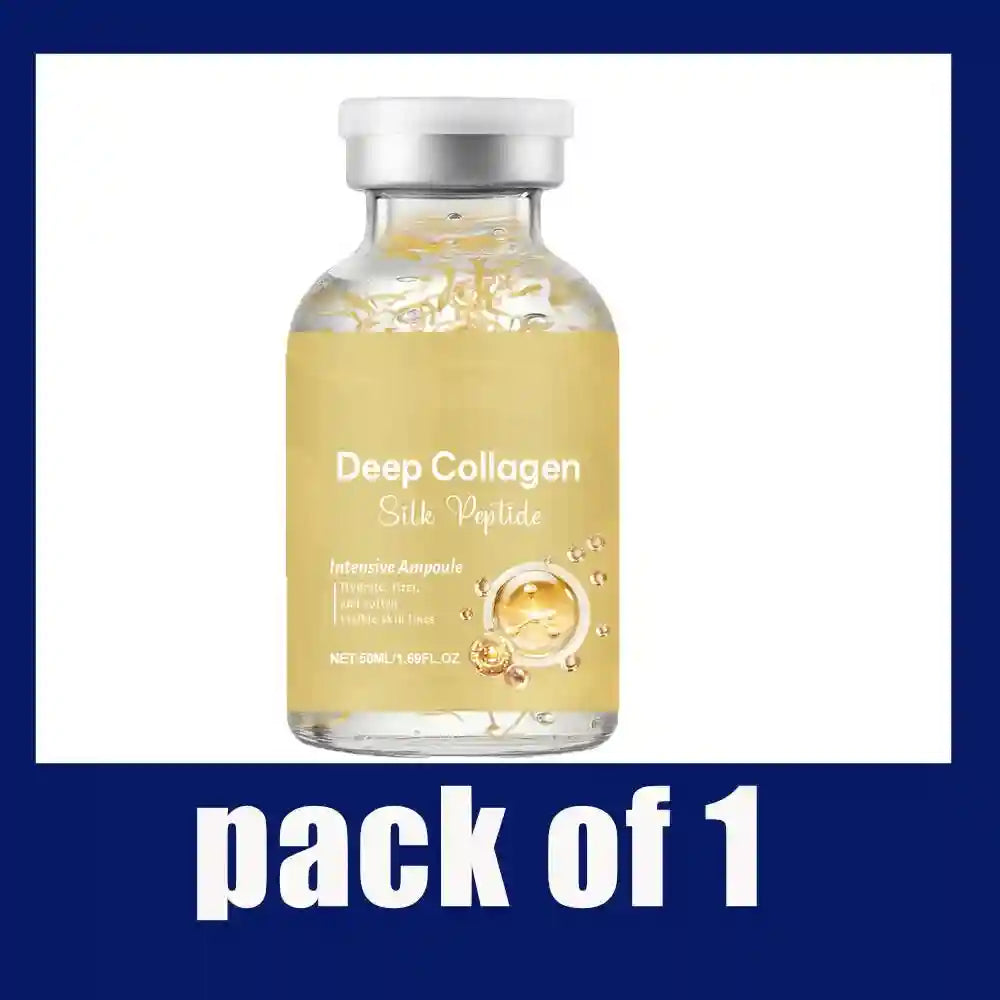 Tidesmit Silk Peptide Ampoule texture close-up for anti-aging skin tightening and firming with collagen complex