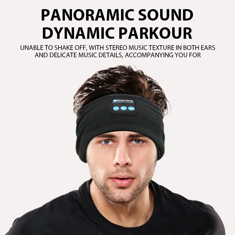 Bluetooth Sleep Headphones Headband – Wireless Sports Soft Fabric Band Tidesmit