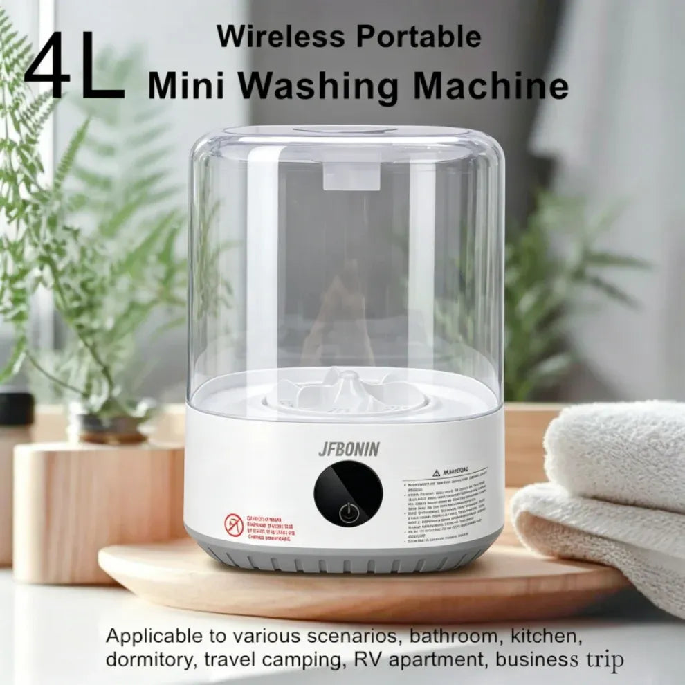 Tidesmit 4L Mini Portable Washing Machine 5000mAh