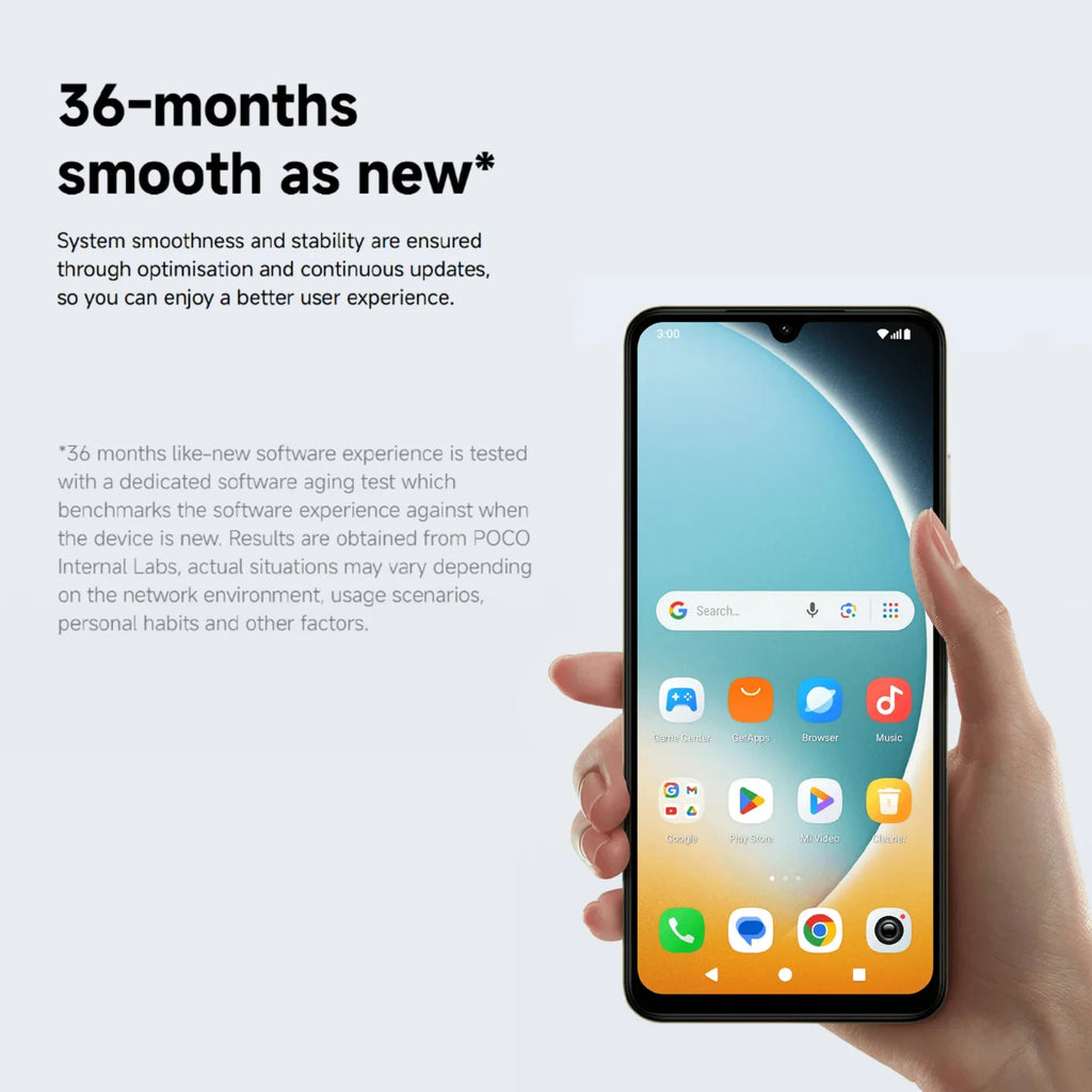 POCO C71 4G Smartphone: 120Hz Display, 5200mAh Battery - Blue AE Tidesmit