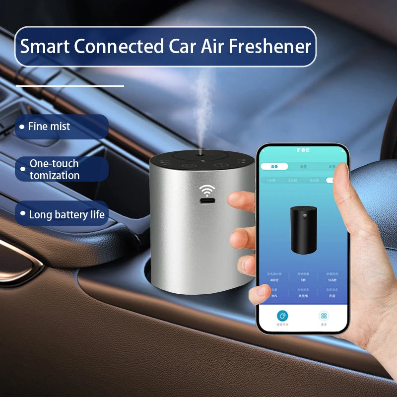 Portable Car Aroma Diffusers  APP Connected Fragrance Smell Distributor Suitable for Office Home Car Fragrance Diffusers