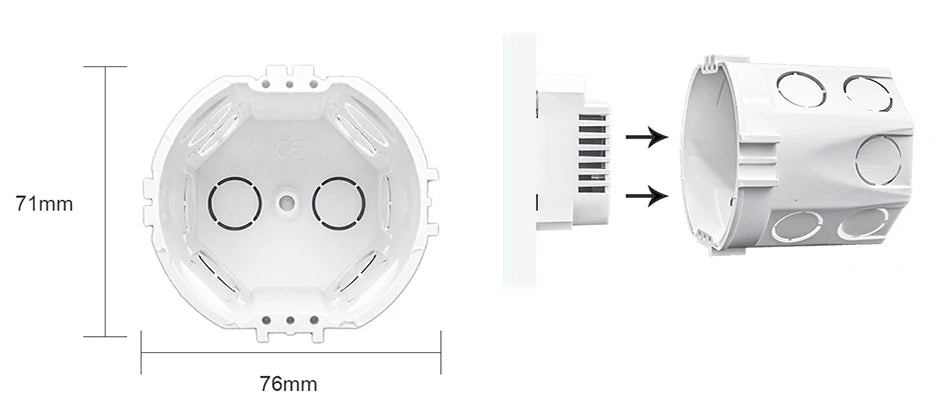 ZigBee 1 2 3 4 Gang with No Neutral Smart Touch Light Switch EU Europe UK Wall Button Tuya Power 2 3 Way Alexa Smart Home Voice