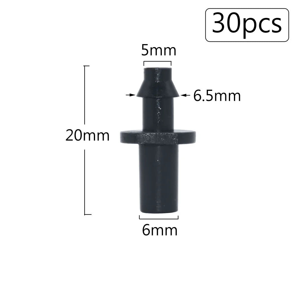 Irrigation Dripper Sprinkler Connector 1/8" 1/4" Hose Barb Tee Elbow Water Pipe Repair  Fitting Garden 3/5 4/7mm Tube Coupler