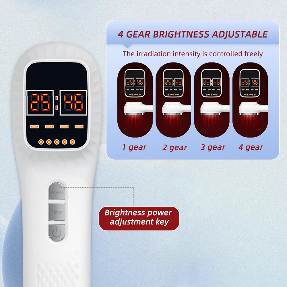 650nm+808nm Portable Face Body Red Light Infrared Beauty Device Skin Rejuvenation Muscle Joint Body Fatigue Relief Health Care