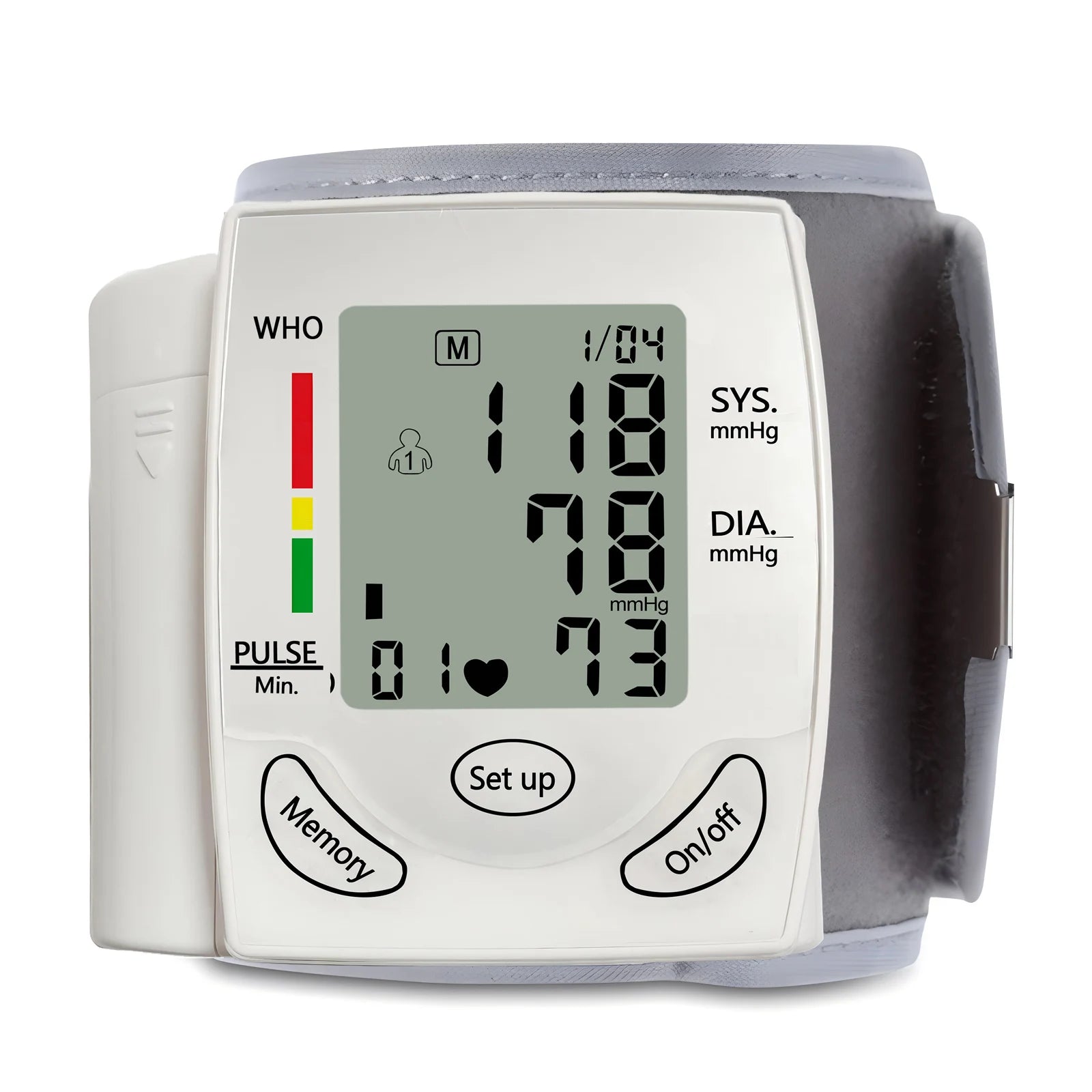 Digital Wrist Blood Pressure Monitor Medical Upper Arm Sphygmomanometer Automatic Tonometer Blood Pressure Meter