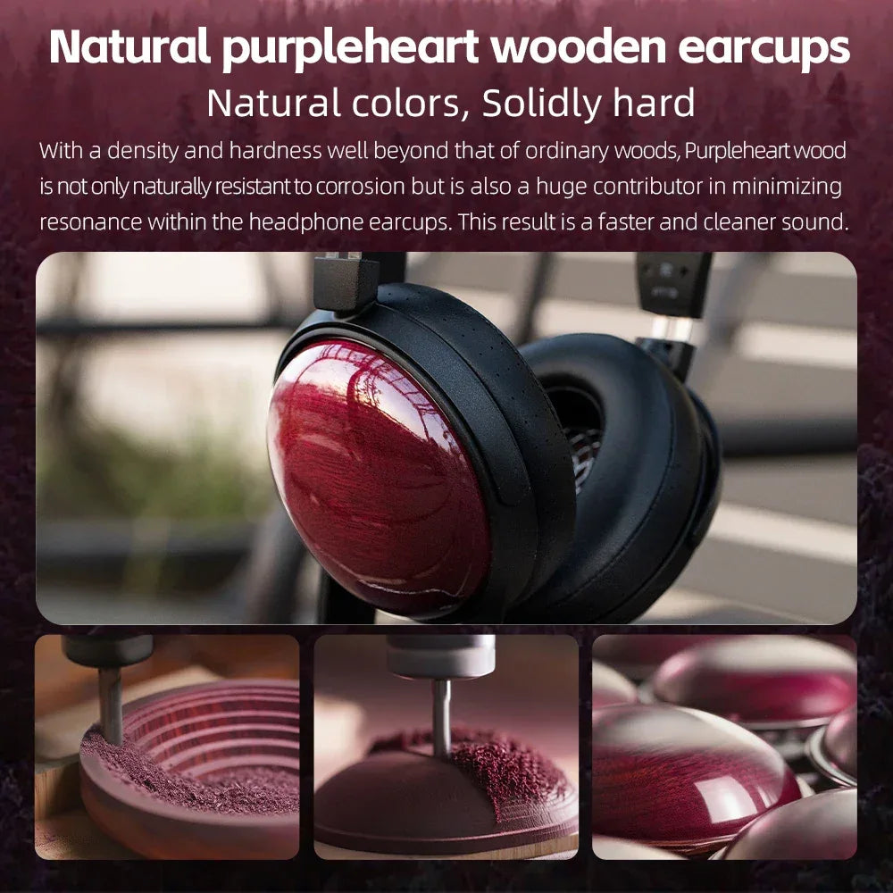 FT13 Closed-Back Audiophile Headphones | 60mm Wool Driver | Tidesmit Tidesmit