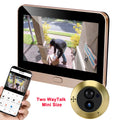 Tuya Smart Two Way Audio Door Eye Viewer With 3MP Camera Tuya 140 Degree Wide Angle Night Vision Video Door Phone Intercom