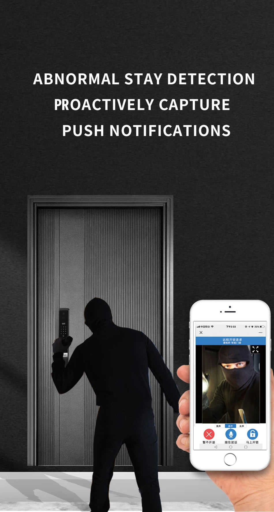 3D Palmar Vein Smart Door Lock Tuya U Smart Go Security Camera Intelligent Biometric Fingerprint And Face Recognition Smart Lock