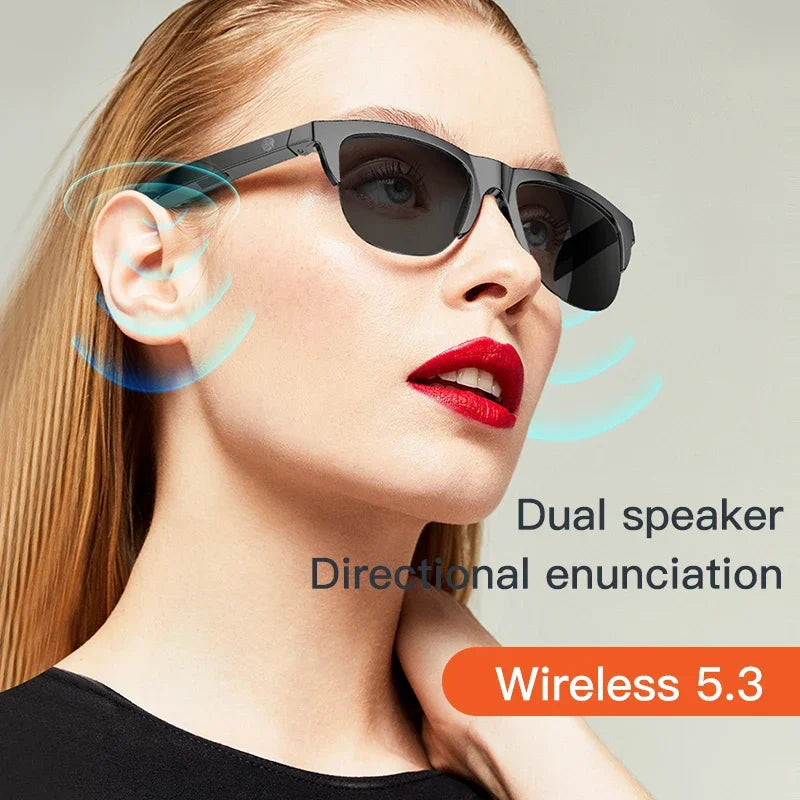 Tidesmit Bluetooth Smart Glasses V5.3 - Wireless Audio & UV Protection Tidesmit