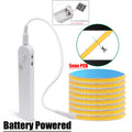 5V Motion Sensor LED COB Light Strip Human Induction USB/Battery Powered Flexible Lamp Under Cabinet Stairs Wardrobe Nightlights