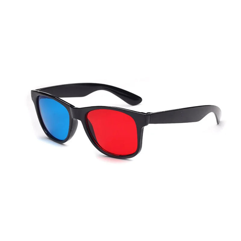 Universal 3D Glasses for Anaglyph Movies and Gaming, Black Frame Tidesmit