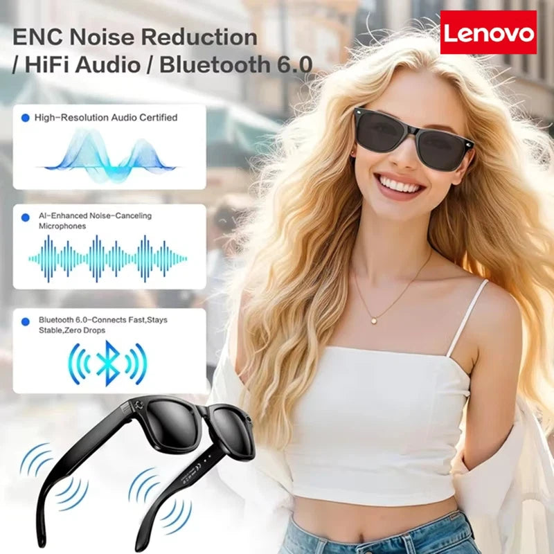 AI Smart Glasses with Camera & Bluetooth Audio - Tidesmit Multi-Lens Tidesmit