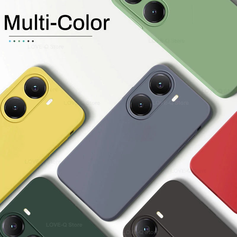 Poco X7 Pro Liquid Silicone Case: Shock-Absorbing Slim Fit Cover Tidesmit