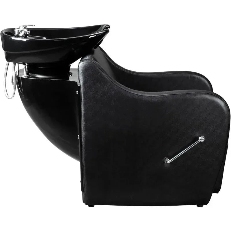 Salon Shampoo Backwash Unit - Black With Adjustable Footrest Massage Chairs Tidesmit