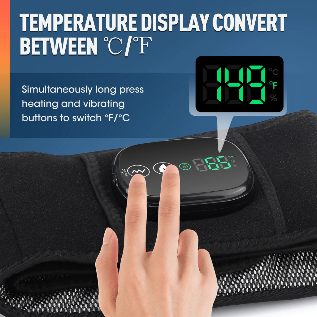 Lumbar Decompression Belt with Red Light Therapy and Vibration Support Fascia Gun Tidesmit