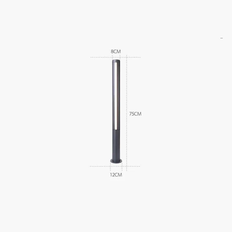 Outdoor Overleng IP65 Waterproof LED Lawn Light 85-265V Landscape Trihedral Luminescence Street Lamp For Villa Door Decoration