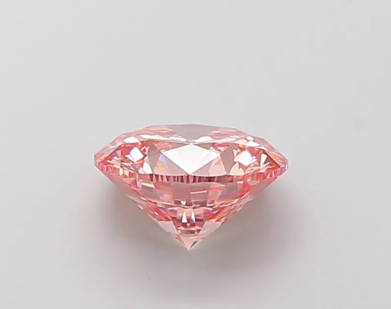 1.50 Carat Brilliant Fancy Intense Pink Lab Grown IGI Certified Loose Gemstone Anniversary Ring