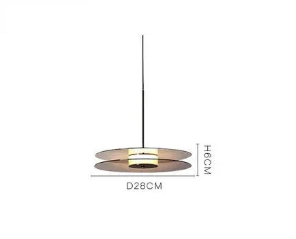 Nordic Minimalist Chandelier Pendant Light | Modern LED Decor S 28CM Horizontal China Mainland Tidesmit