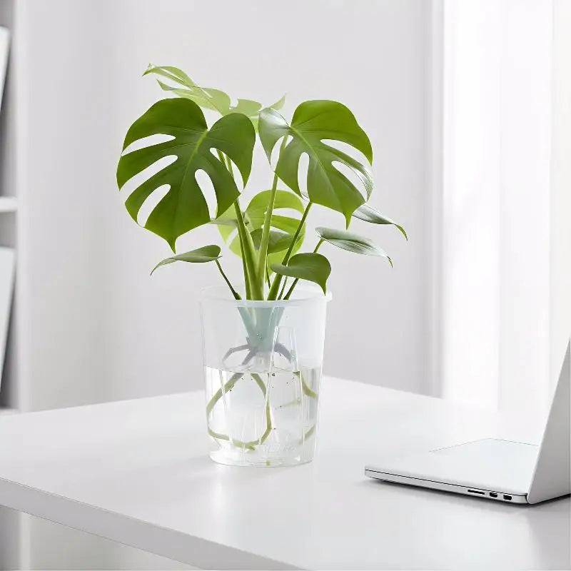 Double-Layer Automatic Watering Flower Pot Plastic Transparent PlanterW Holes Butterfly Orchid Root Control Pots Gardening Tool