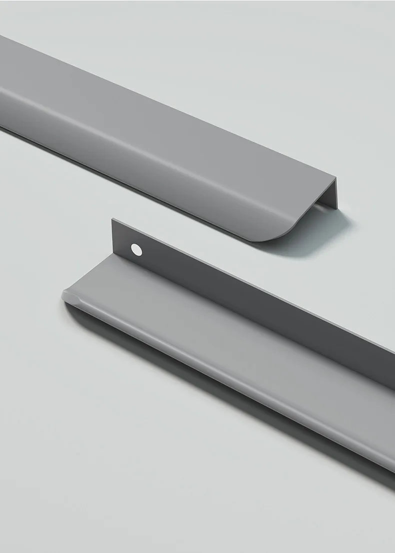 Invisible Wardrobe Handle Minimalist Modern Minimalist Cabinet Door Drawer Cashmere Gray Cabinet Furniture Hardware Small Handle