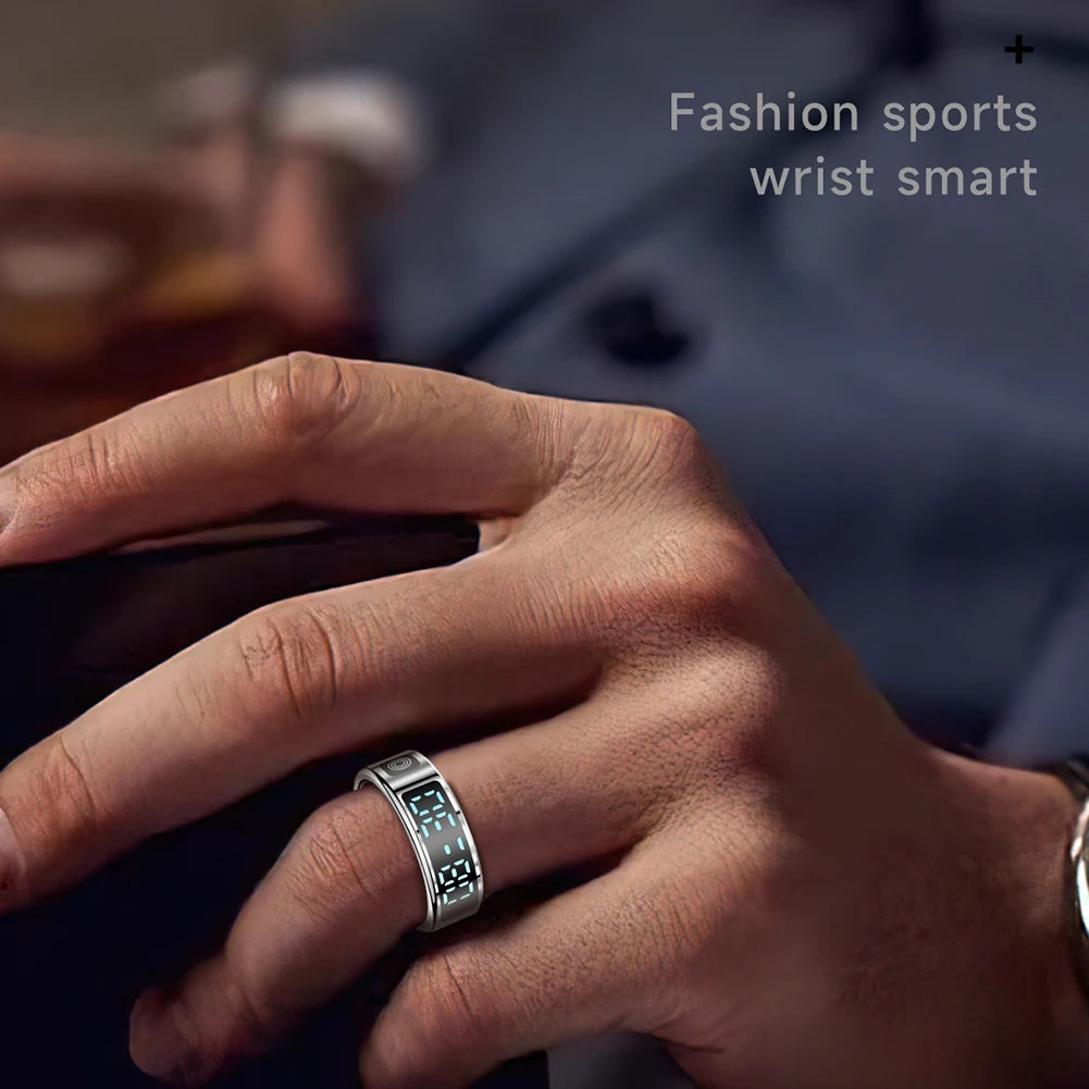 Smart Health Ring Fitness Tracker | Heart Rate & Blood Oxygen Monitor Tidesmit